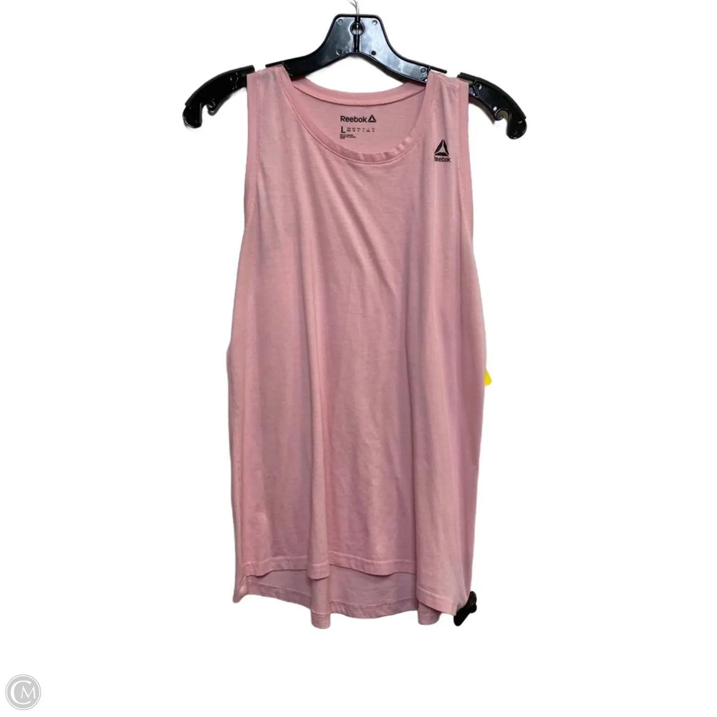 Athletic Tank Top By Reebok In Pink, Size: L