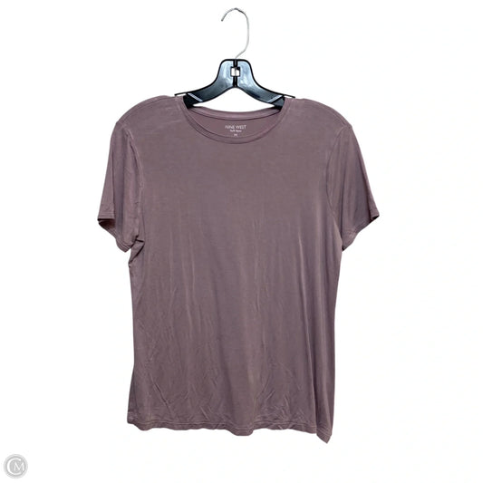 Top Short Sleeve Basic By Nine West Apparel In Purple, Size: M