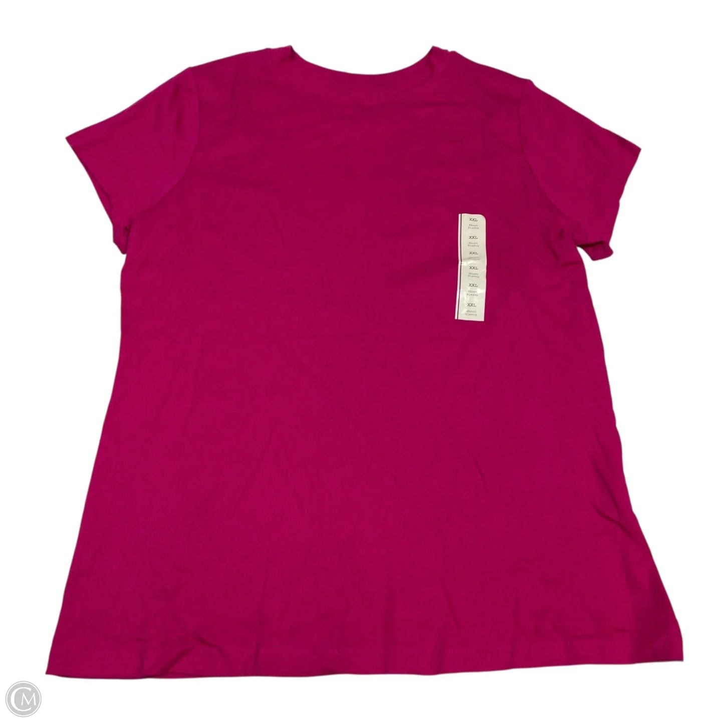 Top Short Sleeve Basic By A New Day In Pink, Size: Xxl