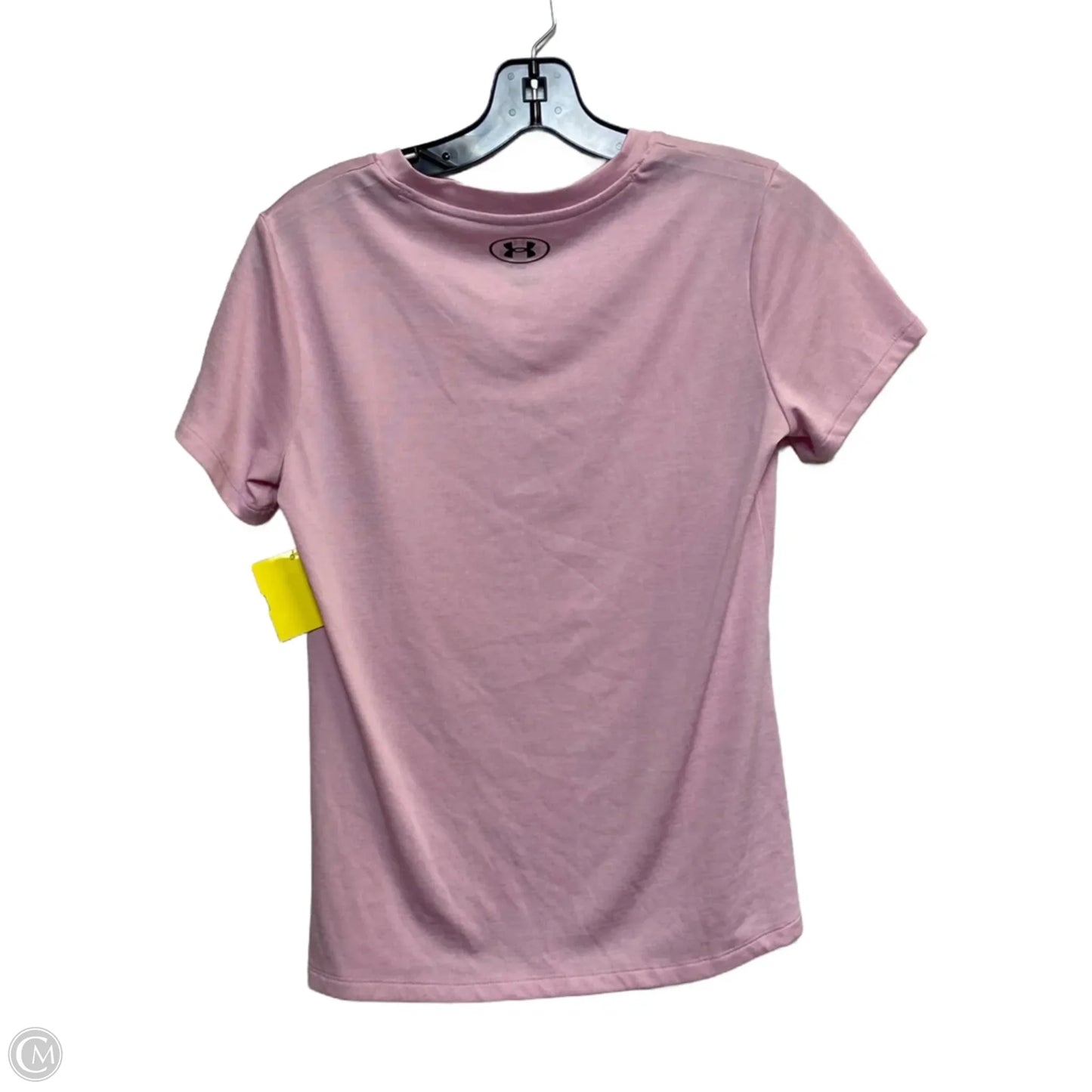 Athletic Top Short Sleeve By Under Armour In Pink, Size: Xs