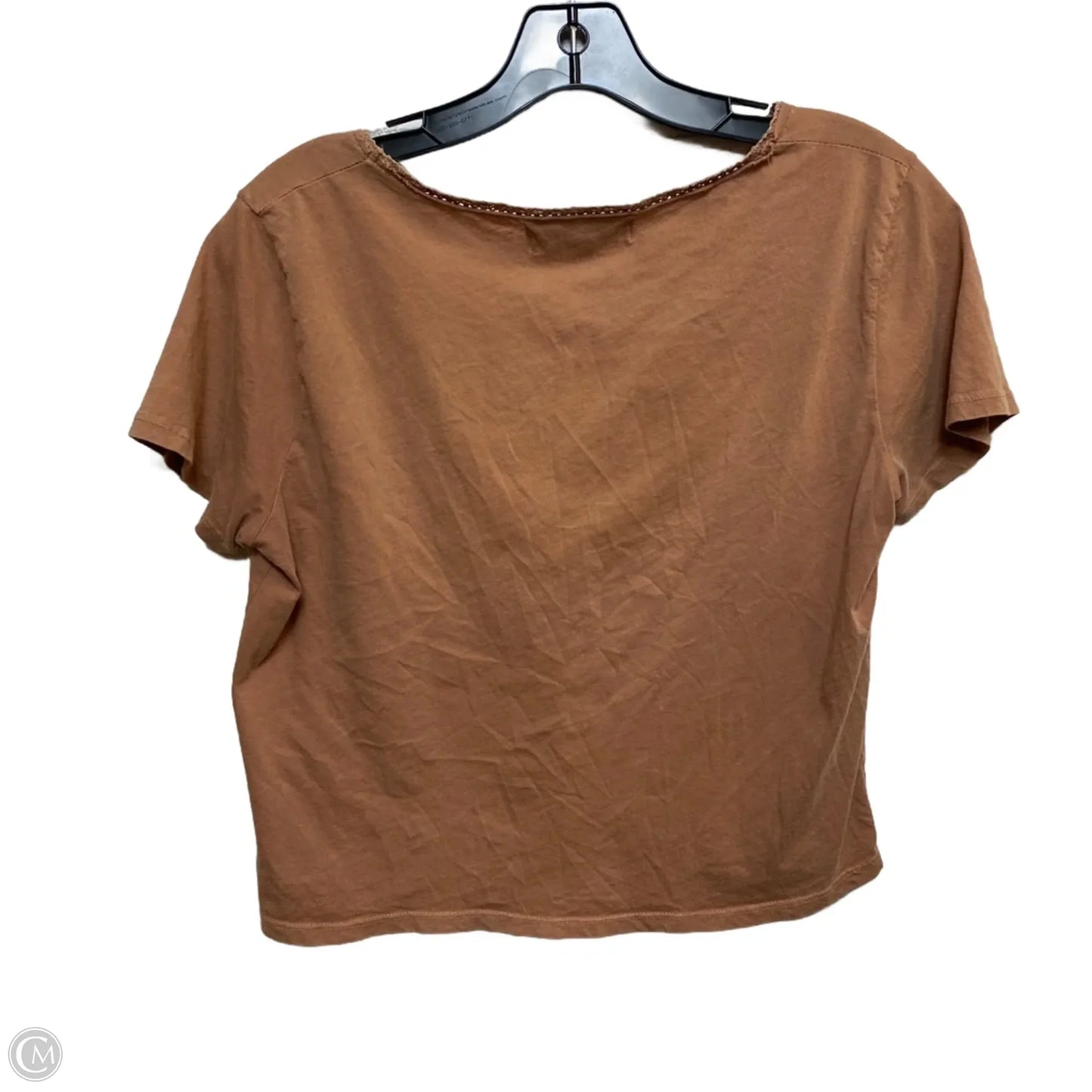 Top Short Sleeve By Urban Outfitters In Brown, Size: S