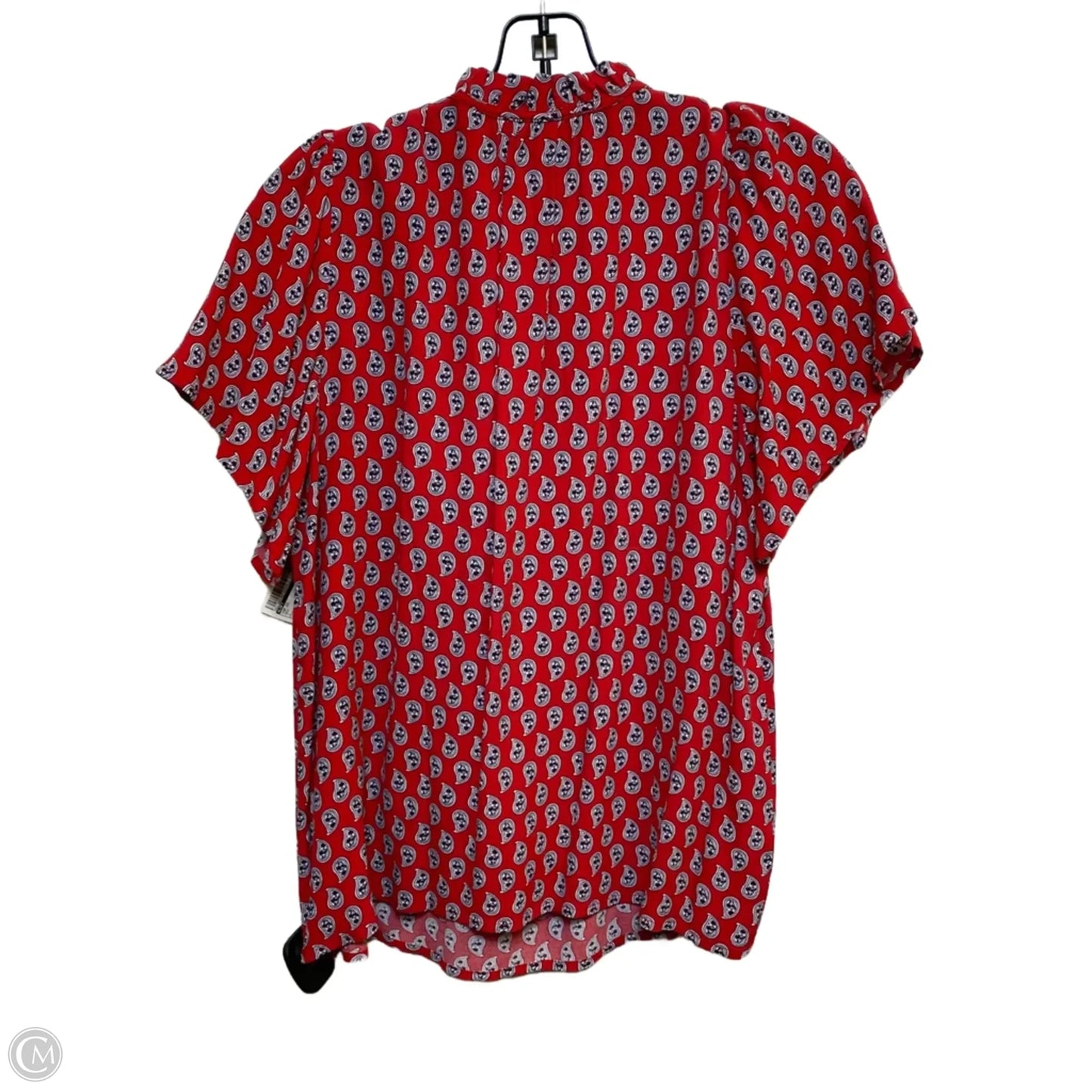 Top Short Sleeve By Loft In Red, Size: S