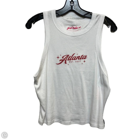 Top Sleeveless Basic By Girl Tribe Co In White, Size: Xxl