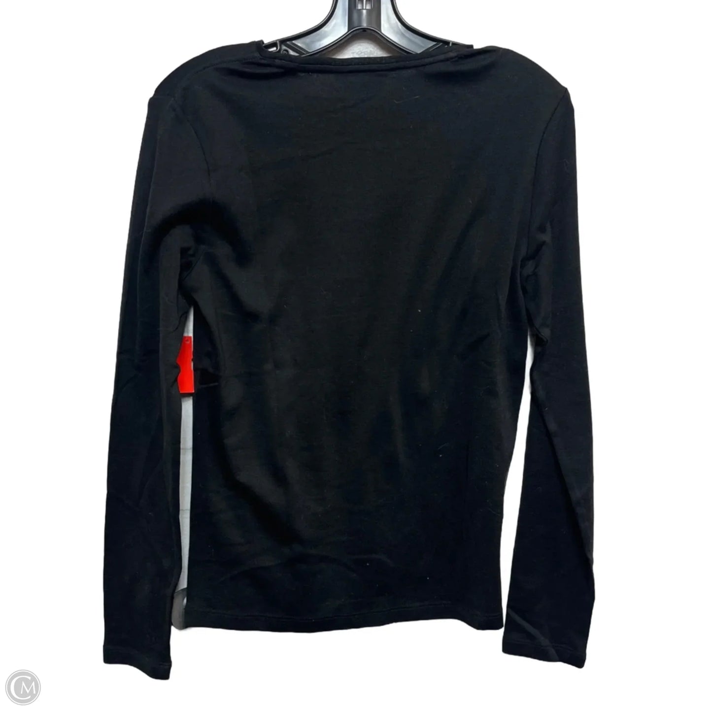 Top Long Sleeve Basic By Brooks Brothers In Black, Size: M