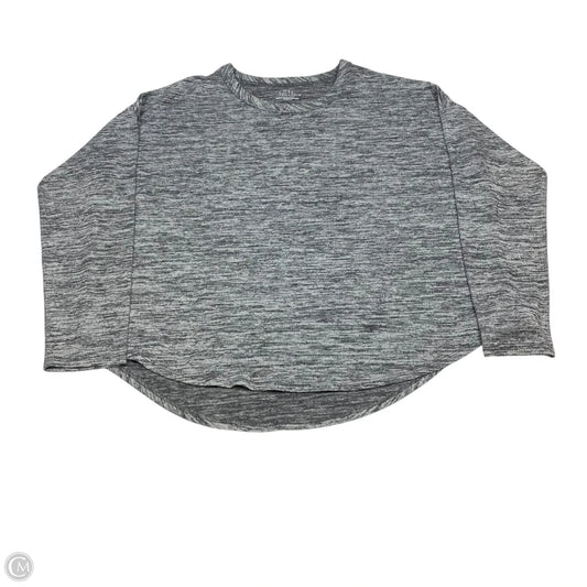 Top Long Sleeve Basic By Time And Tru In Grey, Size: L