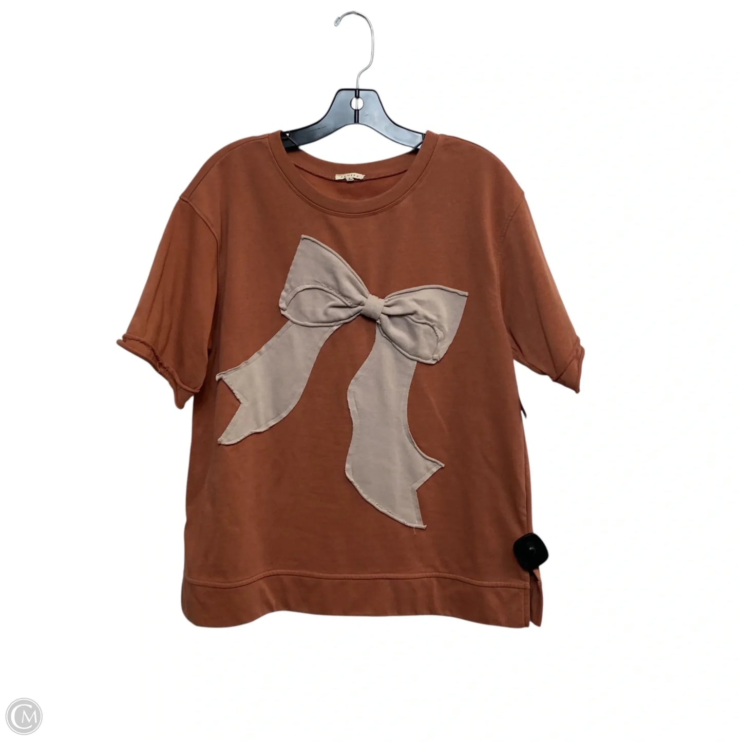 Top Short Sleeve By Jodifl In Orange, Size: S