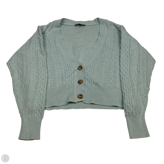 Sweater Cardigan By Inc In Blue, Size: Xl