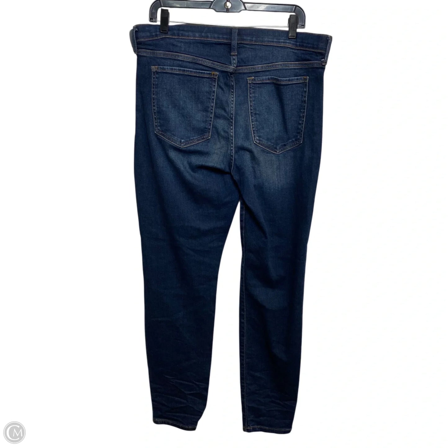 Jeans Skinny By Banana Republic In Blue Denim, Size: 14