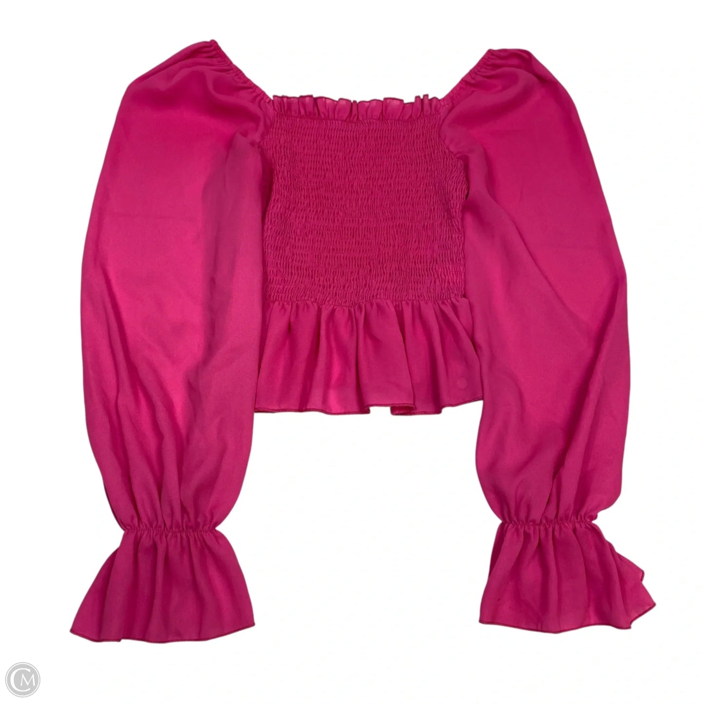 Top Long Sleeve By Shein In Pink, Size: S