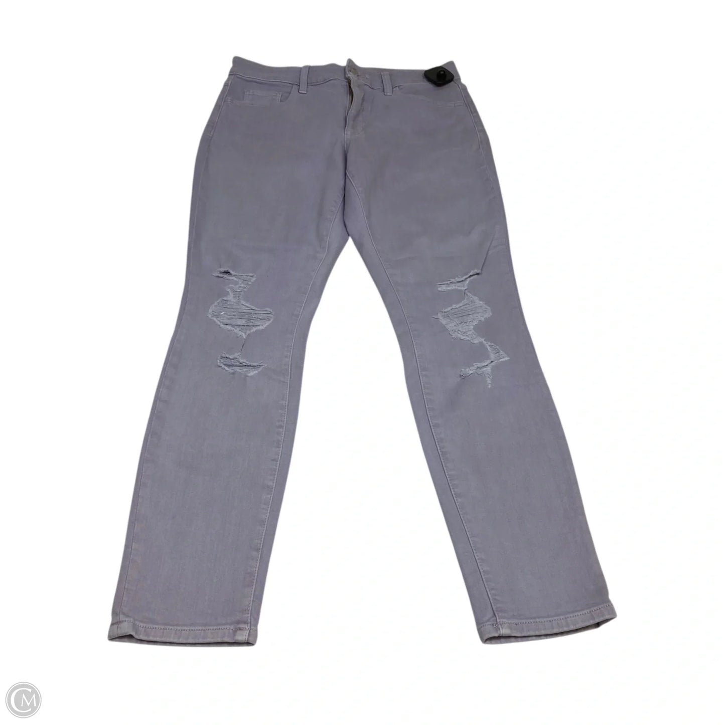 Jeans Skinny By Universal Thread In Purple Denim, Size: 8