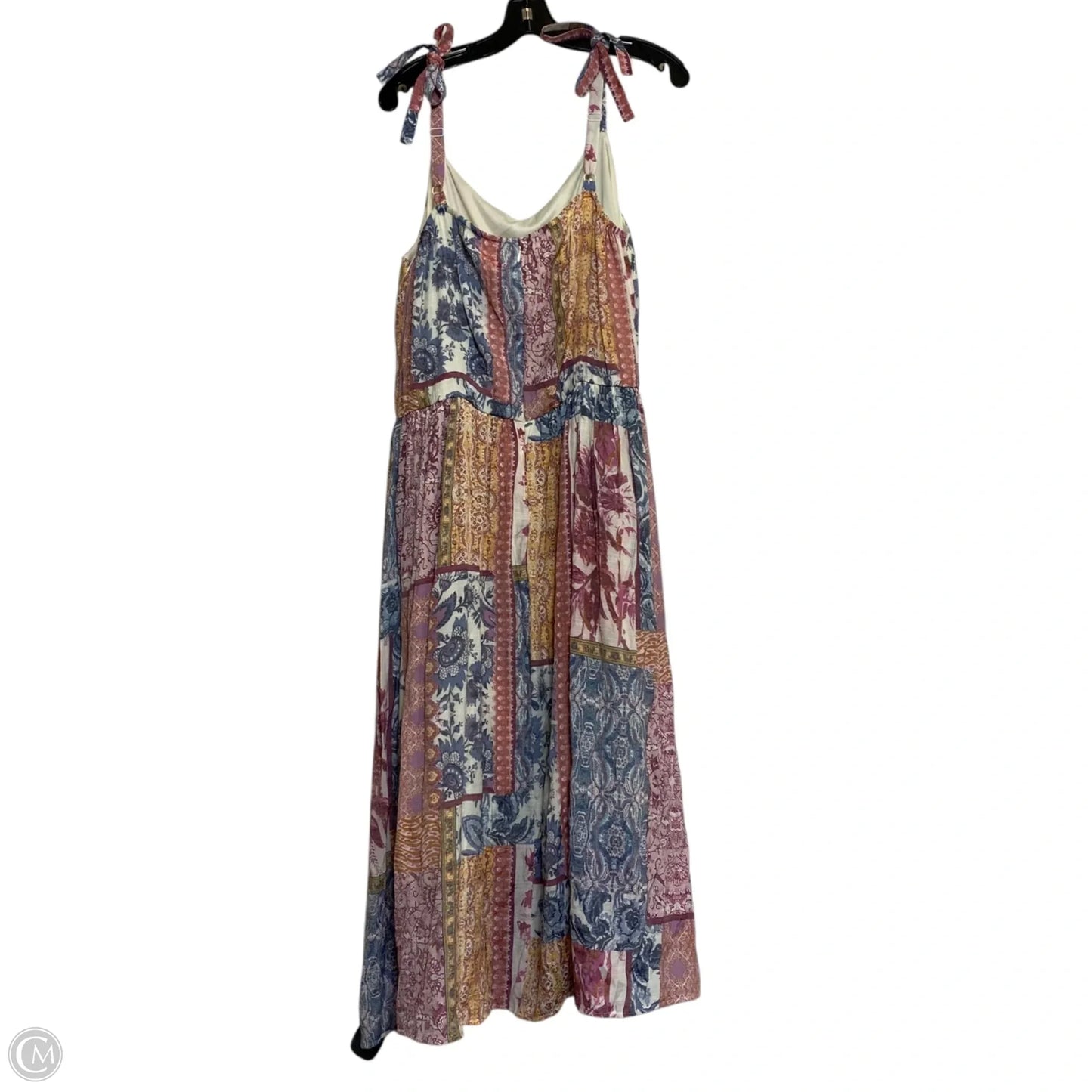 Dress Casual Midi By Lane Bryant In Blue & Pink, Size: 1x