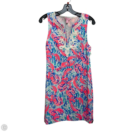 Dress Designer By Lilly Pulitzer In Blue & Pink, Size: M