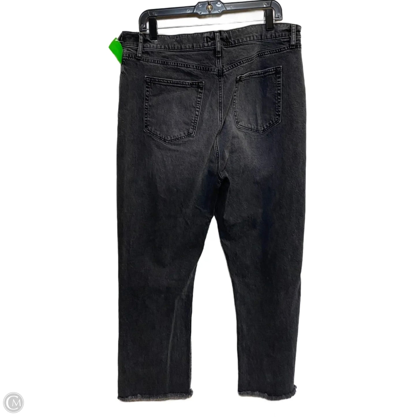 Jeans Straight By Loft In Grey Denim, Size: 14