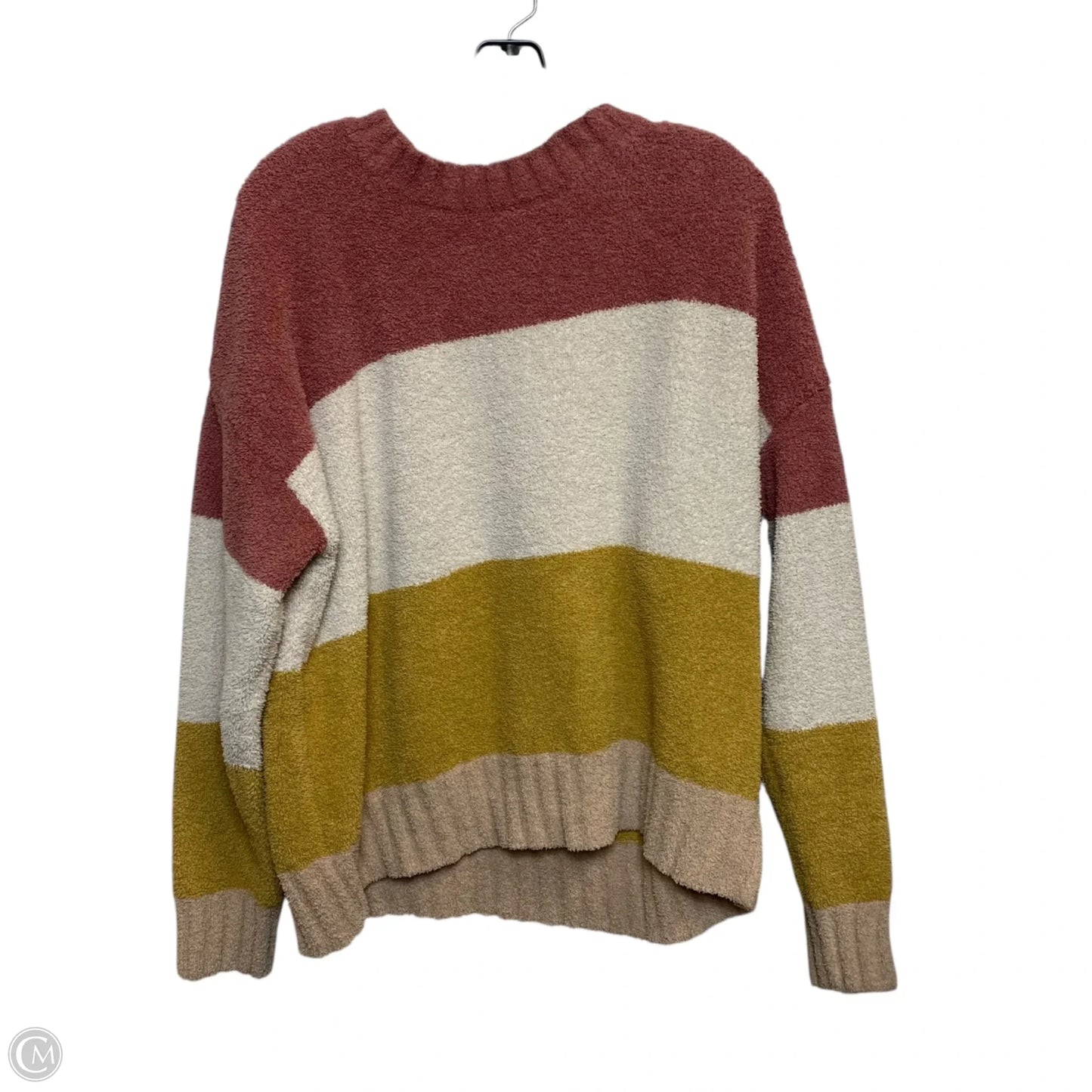 Sweater By Txs In Cream & Pink, Size: Xl