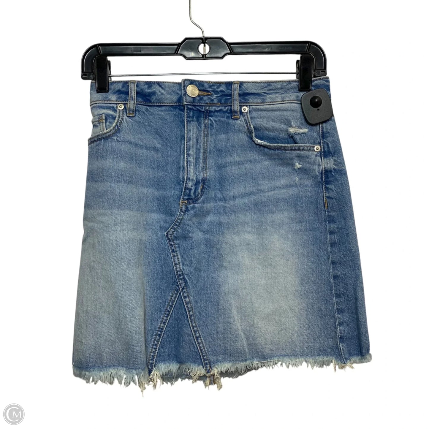 Skirt Mini & Short By Loft In Blue Denim, Size: S