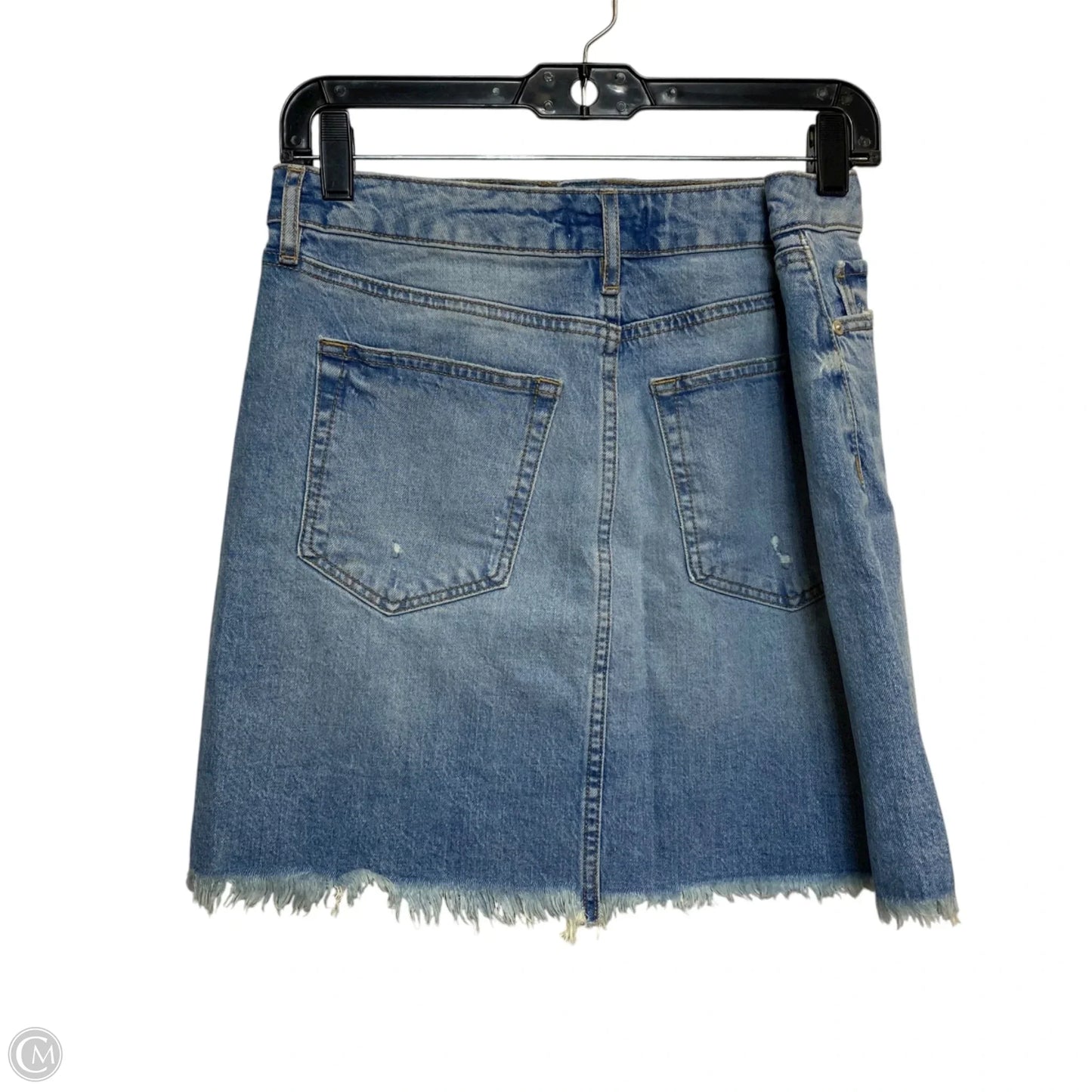 Skirt Mini & Short By Loft In Blue Denim, Size: S