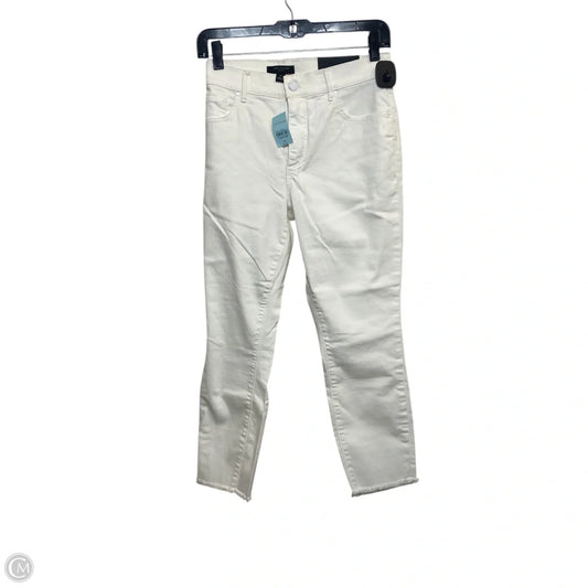 Jeans Skinny By Ann Taylor In White Denim, Size: 8p