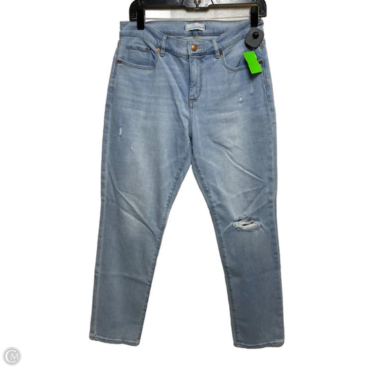 Jeans Boyfriend By Loft In Blue Denim, Size: 8