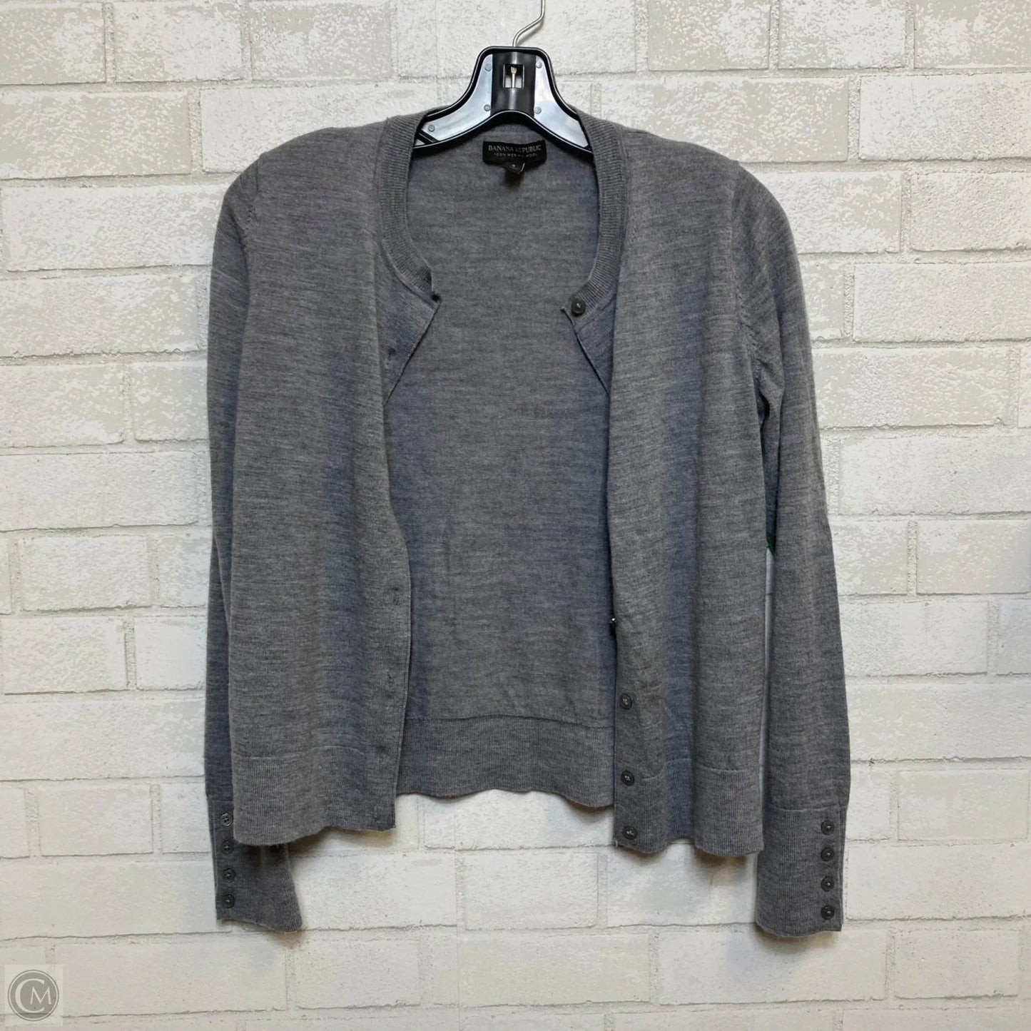 Cardigan By Banana Republic In Grey, Size: S