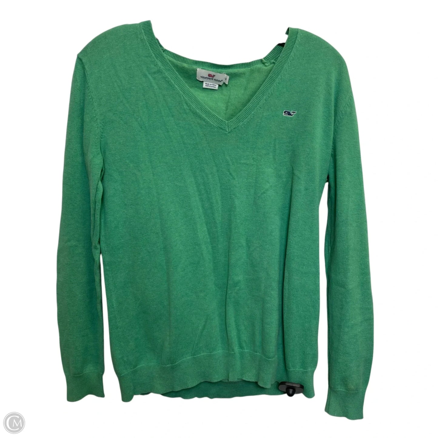 Top Long Sleeve Designer By Vineyard Vines In Green, Size: M