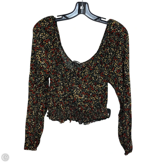 Top Long Sleeve By Fashion Nova In Black, Size: L