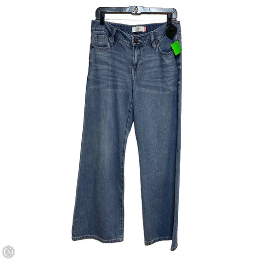 Jeans Wide Leg By Cabi In Blue Denim, Size: 2