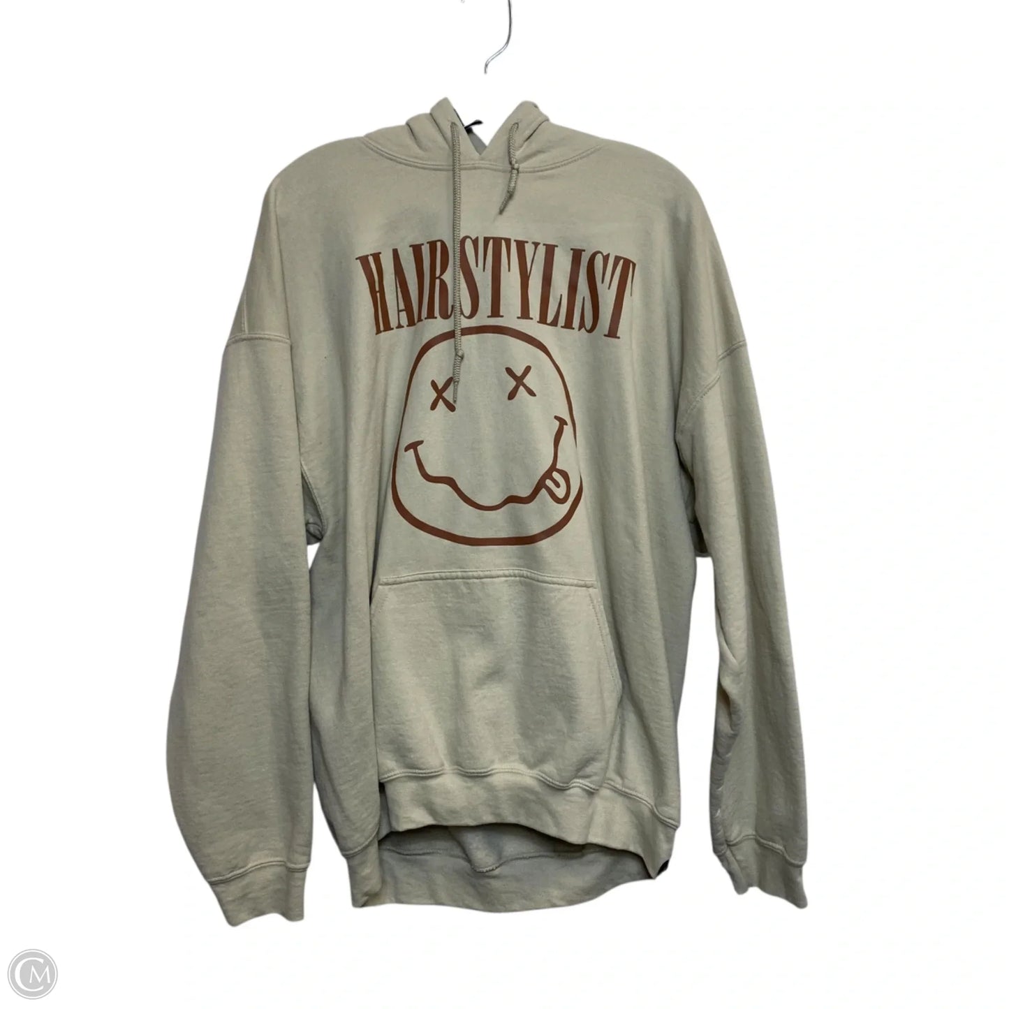 Sweatshirt Hoodie By Gildan In Tan, Size: Xl