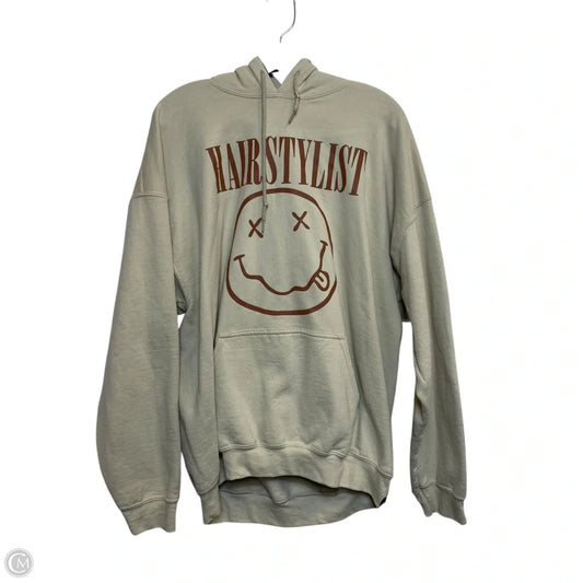 Sweatshirt Hoodie By Gildan In Tan, Size: Xl