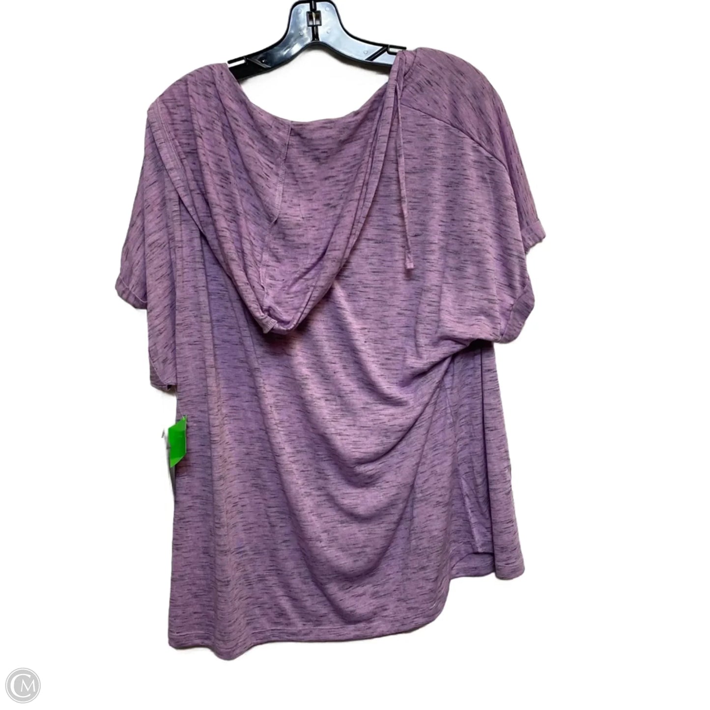 Athletic Top Short Sleeve By Rbx In Purple, Size: 2x