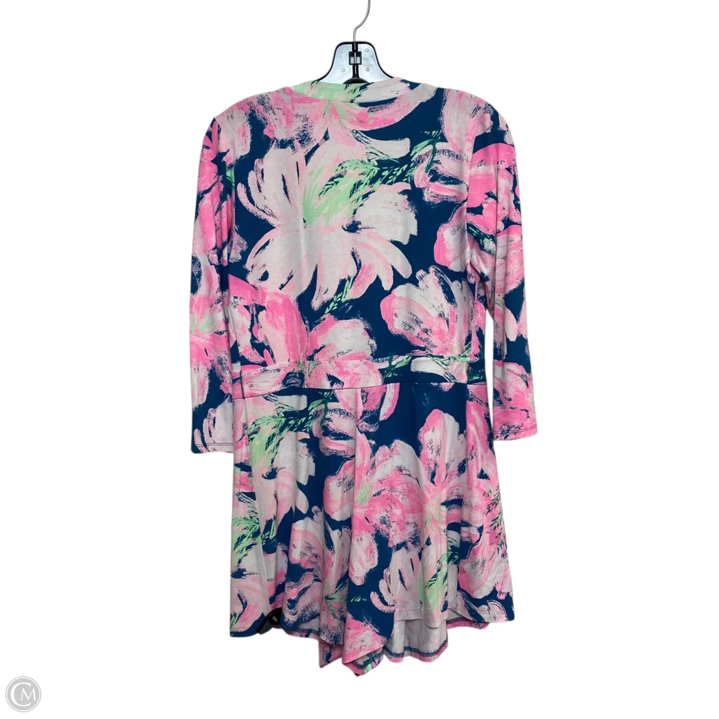 Romper Designer By Lilly Pulitzer In Blue & Pink, Size: S