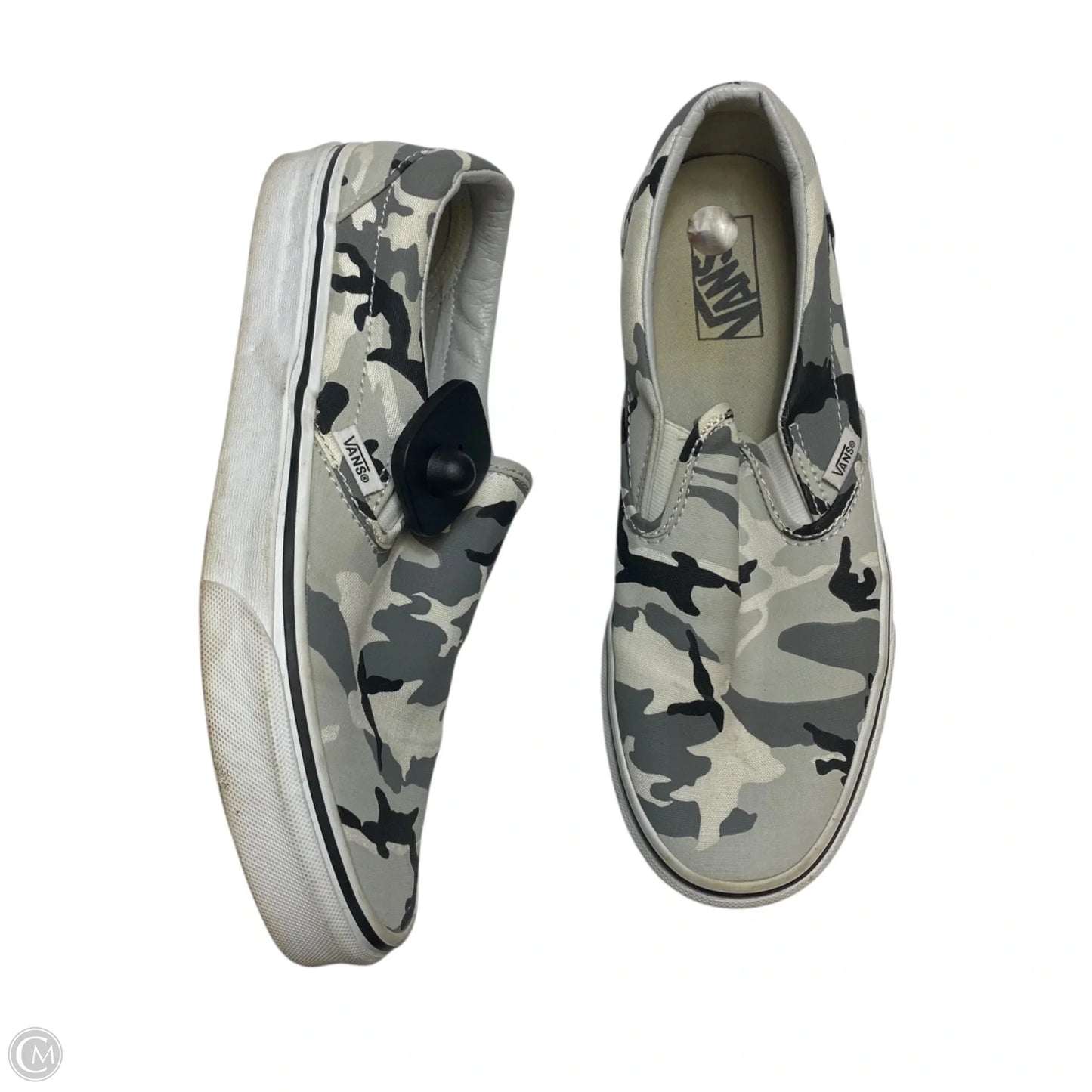 Shoes Flats By Vans In Camouflage Print, Size: 10