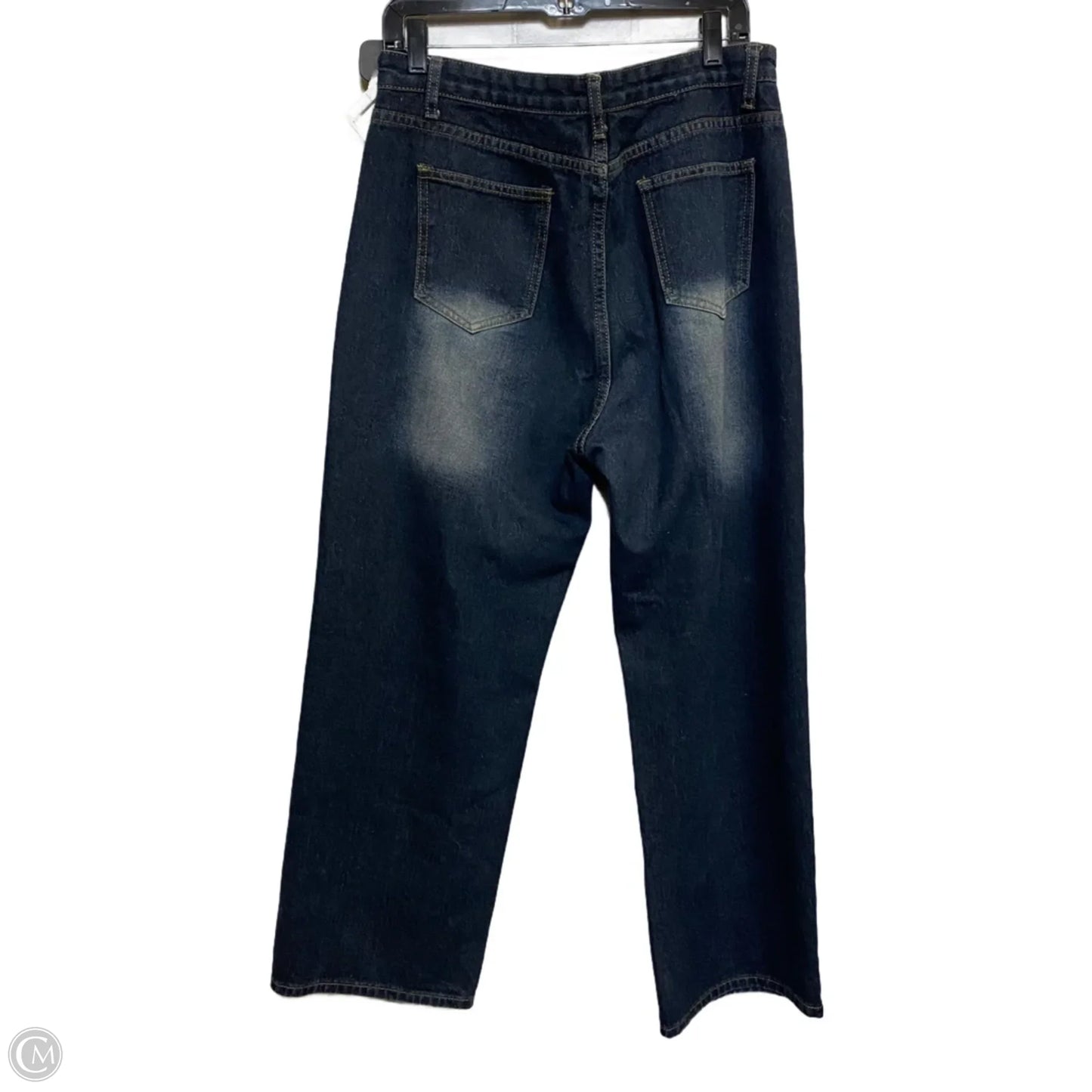 Jeans Wide Leg By Cmf In Blue Denim, Size: Xl