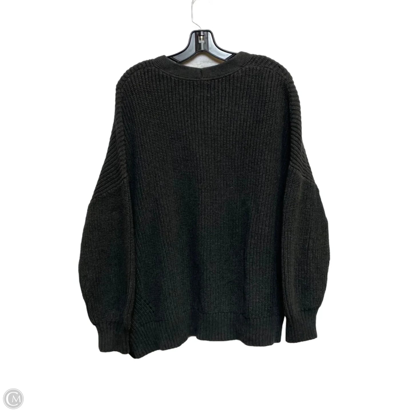 Sweater Cardigan By Gap In Grey, Size: Xl