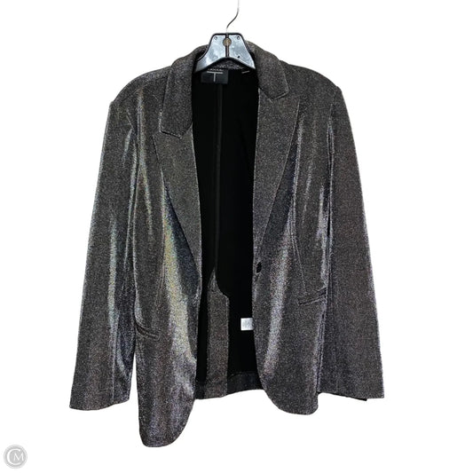 Blazer By Tahari In Silver, Size: M