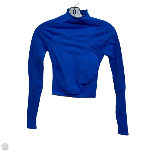 Athletic Top Long Sleeve Crewneck By Free People In Blue, Size: Xs