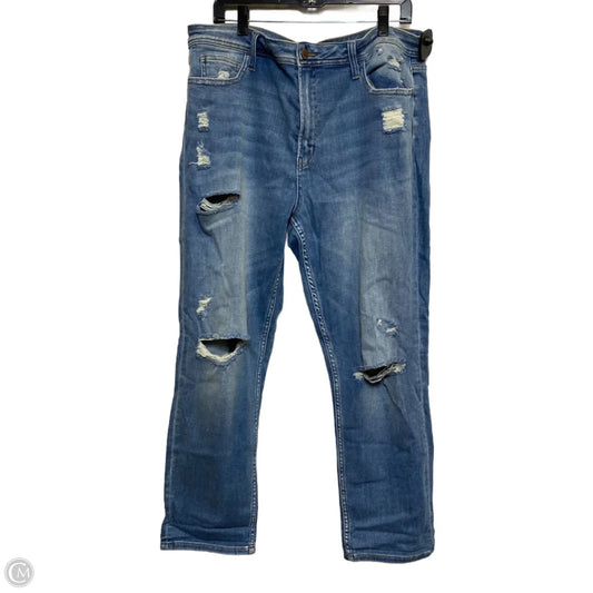 Jeans Boyfriend By Flying Monkey In Blue Denim, Size: 14