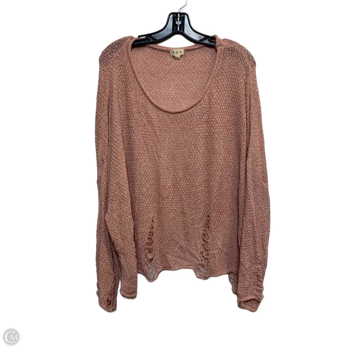 Sweater By Pol In Pink, Size: L