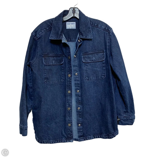 Jacket Denim By Old Navy In Blue Denim, Size: M