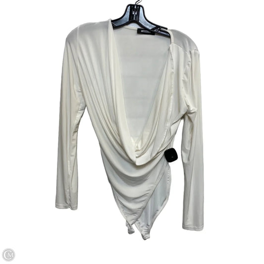 Bodysuit By Missguided In Cream, Size: M