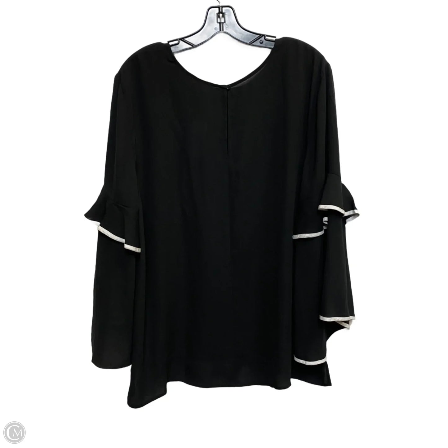 Blouse Long Sleeve By Loft In Black, Size: Xl