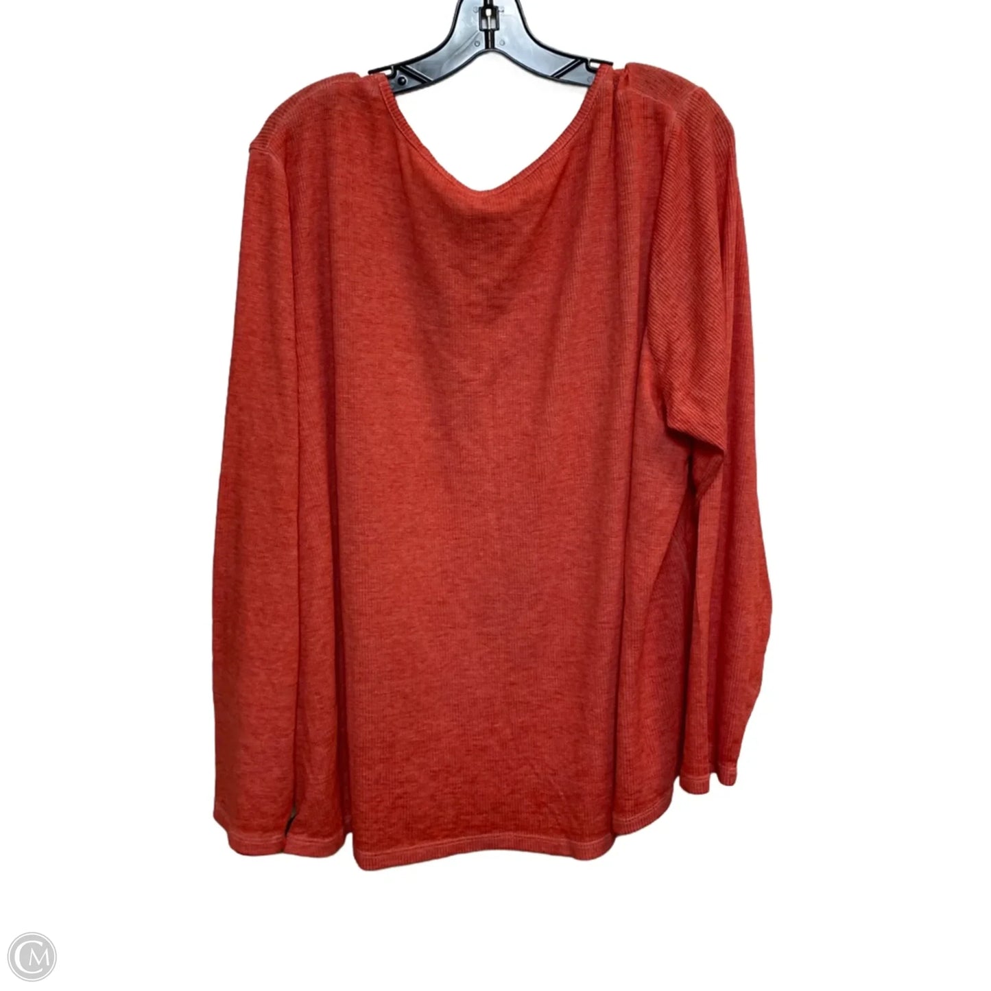 Top Long Sleeve Basic By Cato In Red, Size: 4x