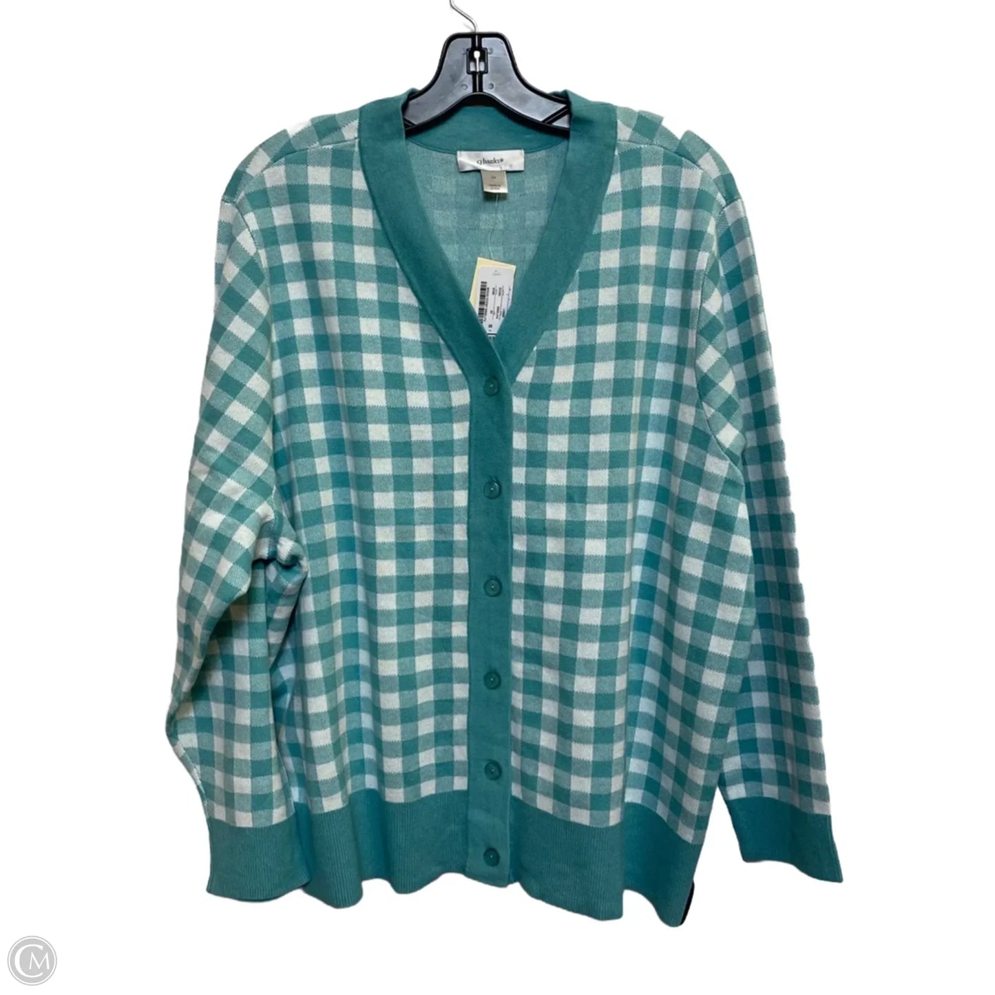 Cardigan By Cj Banks In Blue, Size: 3x