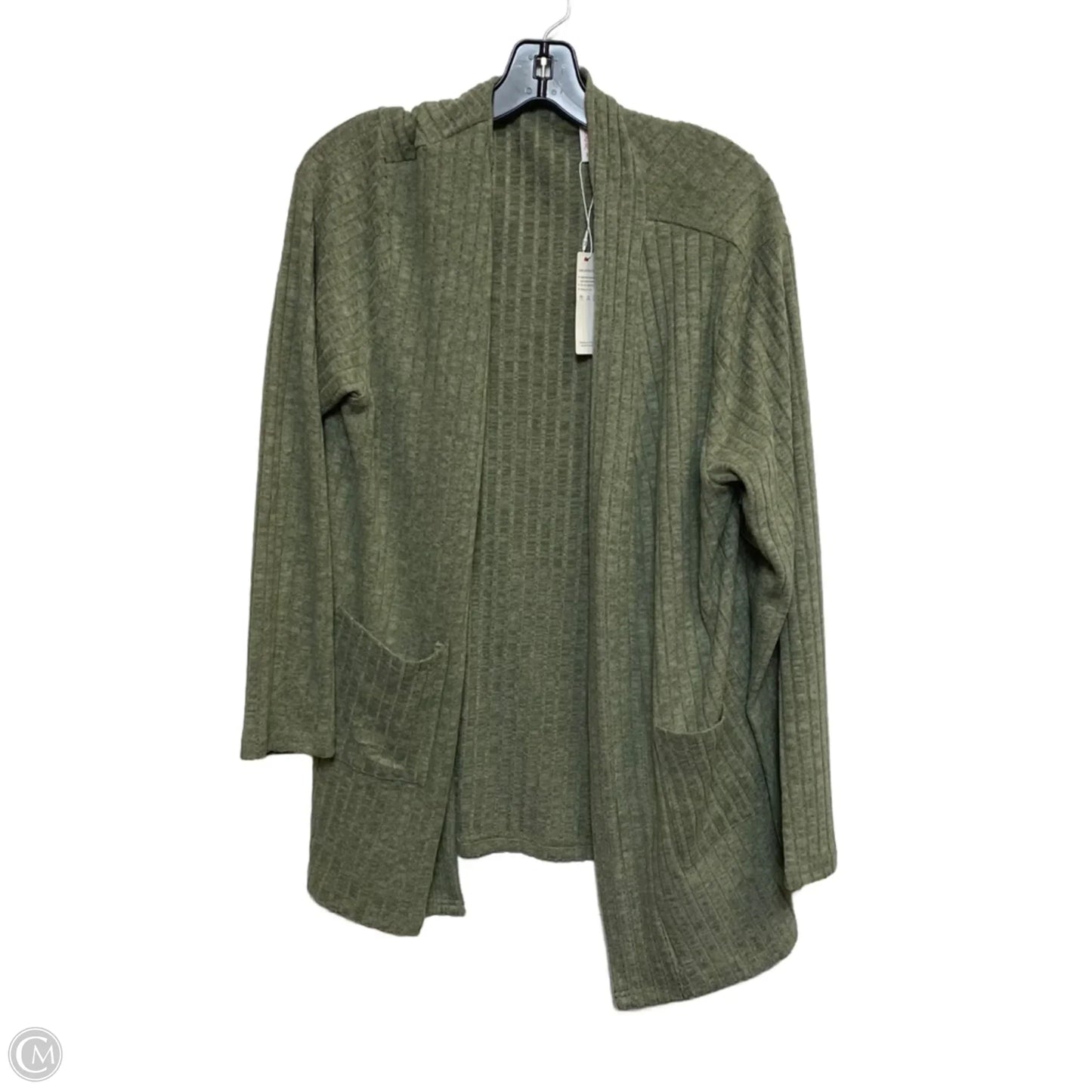 Cardigan By Doubcq In Green, Size: Xl