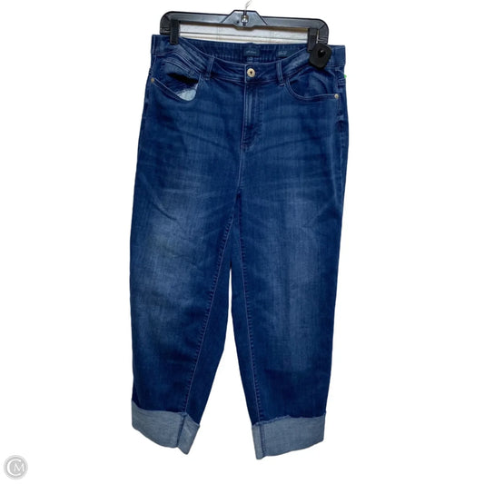 Jeans Straight By J. Jill In Blue Denim, Size: 16