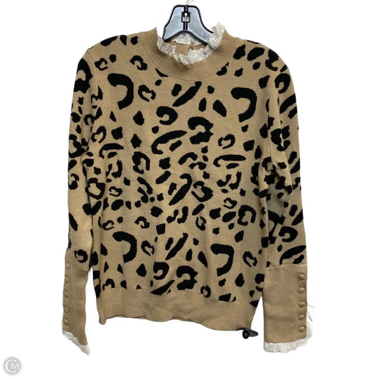 Top Long Sleeve By Cme In Tan, Size: S