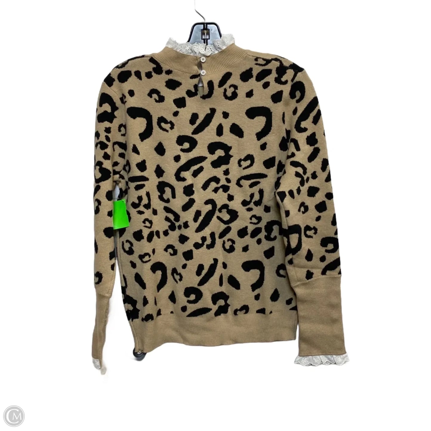 Top Long Sleeve By Cme In Tan, Size: S