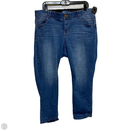 Jeans Straight By Democracy In Blue Denim, Size: 16