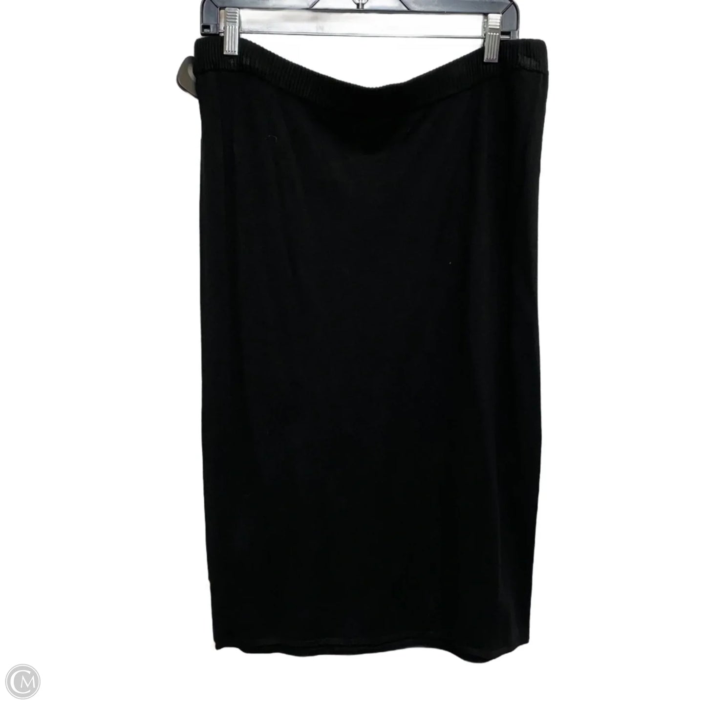 Skirt Midi By Eloquii In Black, Size: 1x