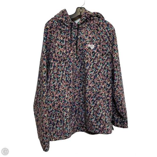Sweatshirt Hoodie By Anthropologie In Floral Print, Size: Xl