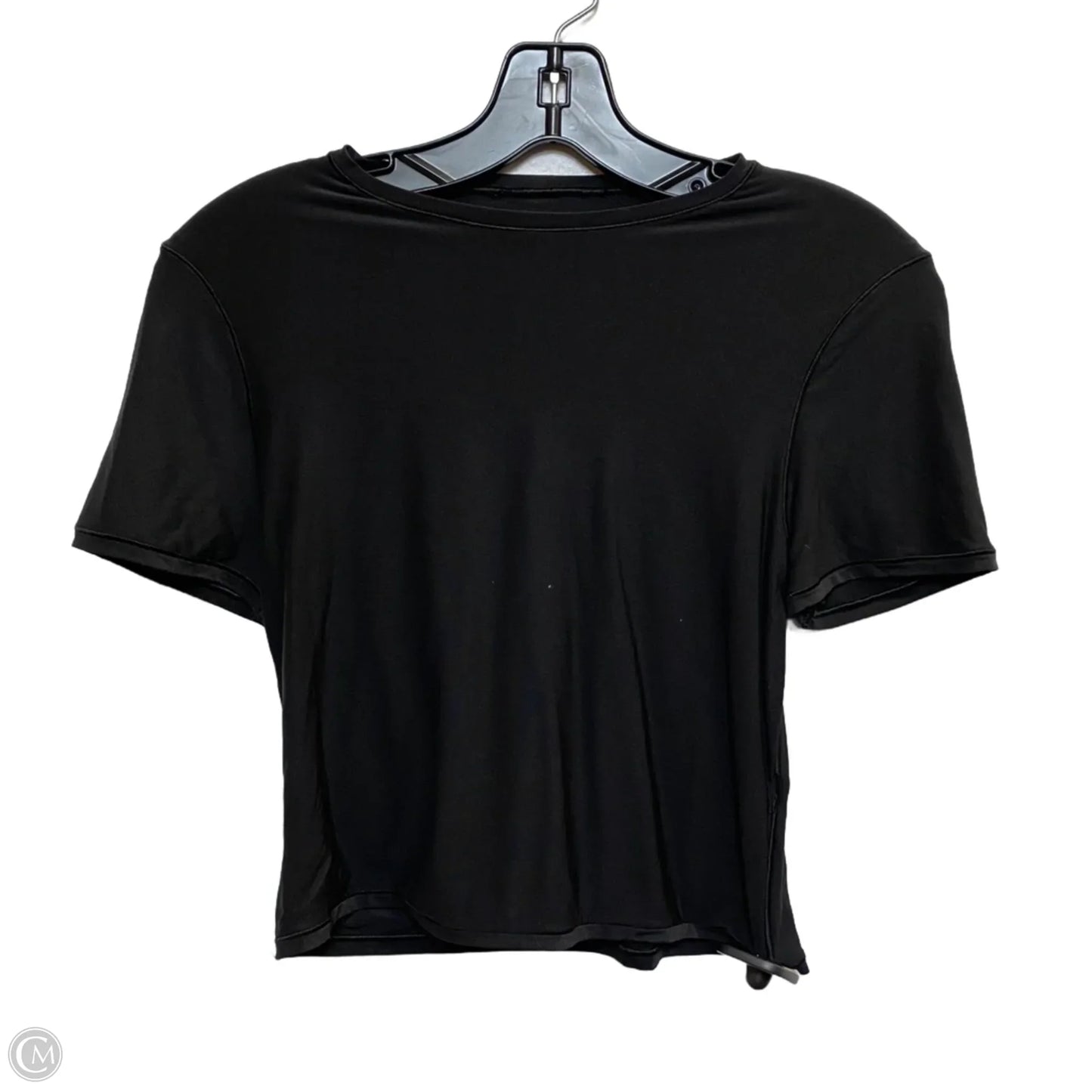 Top Short Sleeve By Aerie In Black, Size: L